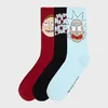 Cropp - Pakovanje od 3 para čarapa s dezenom Rick and Morty - svetlo plava