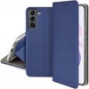 shumee Ovitek z magnetom za Samsung Galaxy S21 FE, temno moder + steklo