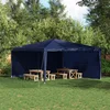 Zid šatora za zabavu 2 pcs Plava 400 x 195 cm PE i čelik