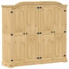 Vidaxl Garderobna omara Corona 194x52x186 cm trdna borovina