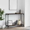 Konzolni stol boja hrasta 101x30,5x75 cm konstruirano drvo