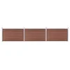 Vidaxl Vrtna ograja WPC 526x106 cm rjava
