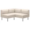 LILLEHEM Modularna ugaona sofa dvosed, Vissle bež/metal