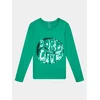 NAME IT Bluza 13210681 Zelena Regular Fit