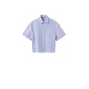 MANGO Bluza MANELI svetlo modra / bela
