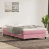 Box Spring krevet bez madracem ružičasti 120x220 cm samt