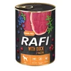 shumee Rafi mokra hrana za pse z raco, borovnicami in brusnicami 400 g