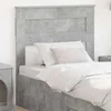 Vidaxl Vzglavje z vzglavjem Betonsko siva 75 cm Konstruiran les