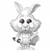 Vinilna figurica Funko Pop! Disney: Alice in Wonderland (Sketched) - White Rabbit #1650