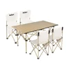 REBEL ACTIVE Sklopivi kamperski set za plažu sto i 4 stolice metalni RBA-5600