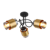 Globo 15560-3D - Plafonski luster MILLEY 3xE27/40W/230V crna/mesing