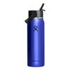 Lightweight Straw thermo-insulated bottle, stainless steel, 950 ml,