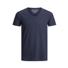 JACK & JONES Majica BASIC V-NECK TEE S/S NOOS, modra
