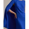 LAUREN RALPH LAUREN Cocktail obleka 253980921006 Modra Slim Fit