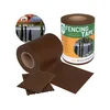 sarcia.eu Ograjevalni trak, senčni trak, zaščita za panelno ograjo UV 19 cm x 35 m - 450 g/m2 + 20 pritrdilnih sponk rjava