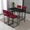 Hanah Home Set barskih stolova i stolica, 110 x 70 x 92 cm, 5 delova, Bordo