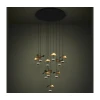 Eglo 390339 - LED prigušiva luster na sajli DRACERA 10xLED/2,3W/230V, prečnik 58 cm