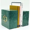 Casa Padrino luxury marble decorative bookend set green/gold