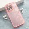 Maska Glitter Feather za iPhone 15 Pro roze