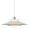 Halo Design 990792 - Viseći luster na sajli RIVOLI 1xE27/40W/230V prečnik 40 cm bela/sjajni hrom