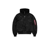 ALPHA INDUSTRIES Prehodna jakna MA-1 D-Tec Se črna