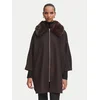 Rinascimento Prehodni plašč CFC0130344003 Temno rjava Oversize