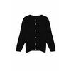 Trendyol Curve Black Crew Neck Buttoned Knitwear Cardigan