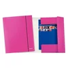 Mapa kartonska z elastiko a4 leitz wow metal pink