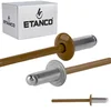 Aluminijaste odprte zakovice 4x10mm RAL 8003