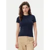 Tommy Jeans Majica Tonal Linear DW0DW20315 Mornarsko modra Slim Fit
