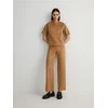 Reserved - LADIES` TROUSERS - zlatno braon - YU031-82X