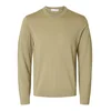 SELECTED HOMME Pulover SLHTRAY kaki