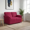 Sofa za dvije osobe Vinska crvena 138 x 83 x 95 cm Baršun