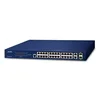 PLANET FGSW-2624HPS network switch Managed L2/L4 Gigabit Ethernet (10/100/1000) Power over Ethernet (PoE) 1U Blue