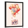 Plakat zasanjani slon z baloni - 40x60 no frame