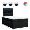 vidaXL vidaXL Box spring postelja z vzmetnico črna 120x190 cm blago, (21310862)