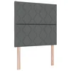 vidaXL vidaXL vzglavje dizajn diamantnih blokov temno sivo 100 cm blago, vidaXL vzglavje dizajn diamantnih blokov temno sivo 200 cm blago, (22080275)