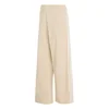 adidas Spodnji del trenirke Kit 3-Stripes Wide KV9913 Bež Relaxed Fit