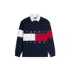 Tommy Jeans Majica  mornarska / rdeča / bela
