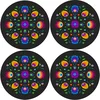 Bertoni Home Unisexs 4 Round Table Pads Set Oberek