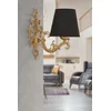 Opviq Zidna lampa Claire, 15x10x13cm, IP20, Crno-zlatna boje