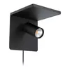 Eglo Ciglie zidna/1, led, gu10, 5w, sa bež.punjačem za mobilni, crna