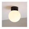 Stropno svetlo ELIAS 1xE14/5W/230V prečnik 13 cm crna/bela