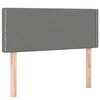 Vidaxl Posteljno vzglavje temno sivo 100x5x78/88 cm blago