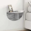 Polica na zidu Siva Sonoma 48 x 24 x 24 cm Konstruirano drvo