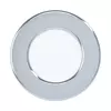 Eglo Fueva 5 ugradbena led, 2,7w, 300lm, prečnik 86, ip44, bela/hrom/plastika