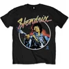 Jimi Hendrix Script Circle Black M Majica