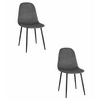 Brandless COMO stol - temno siv žamet x 2, (22030539)