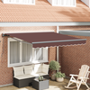 Okvir tende Smeđa 350 x 250 cm Poliester s PU premazom