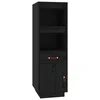 Visoka komoda crni 34 x 40 x 108,5 cm od masivne borovine